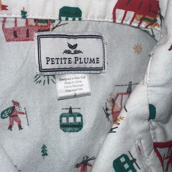 ⛷️RARE Petite Plume Ski lift & Ski PJ top - Picture 3 of 13